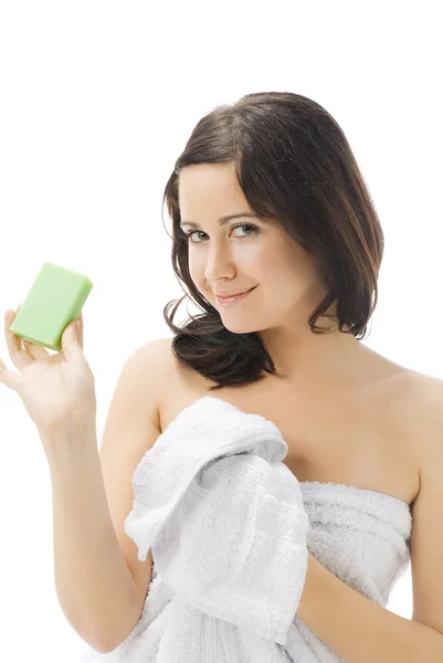 Yeşil sabun — Stok fotoğraf