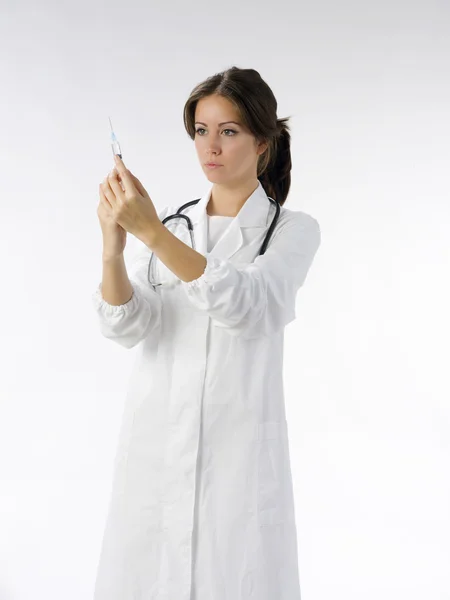 Preparing syringe — Stock Photo, Image