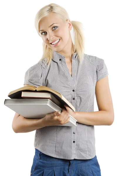 The blond student Stock Photo