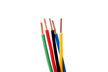 Colorful electrical wire clipart