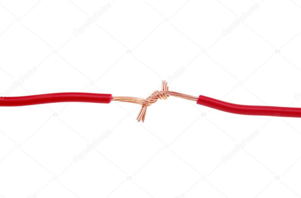 The red wire connection