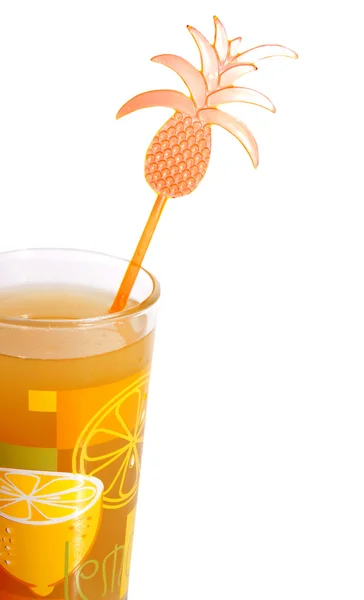 柑橘類のジュースと明るいガラス — ストック写真