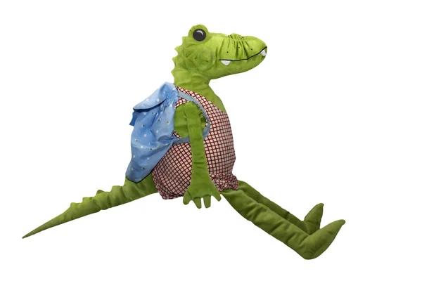 Speelgoed krokodil — Stockfoto