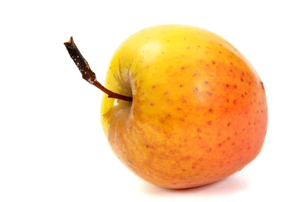 De appel, op een witte achtergrond, geïsoleerd — Stockfoto