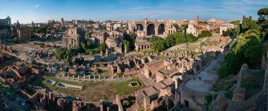 Roman forum panorama clipart