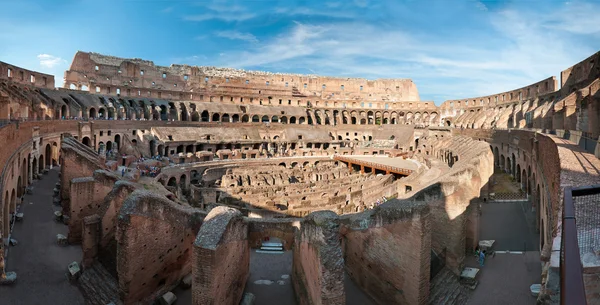 Szeroką Panoramę Koloseum Rzymie Colosseum — Zdjęcie stockowe