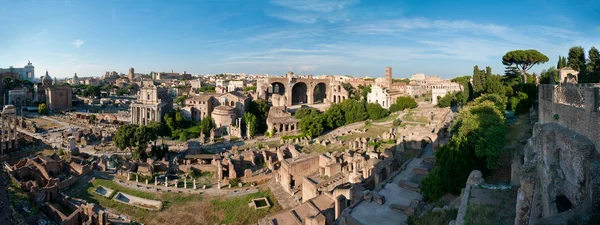 Římské Fórum Panorama Vrchu Patrová — Stock fotografie
