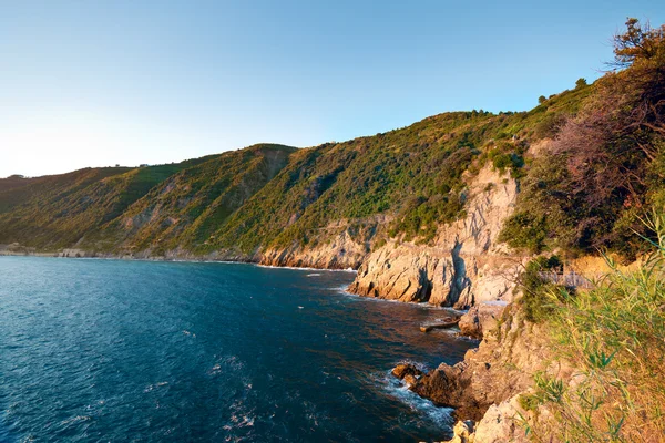 Berge Der Meeresküste Italien — Stockfoto