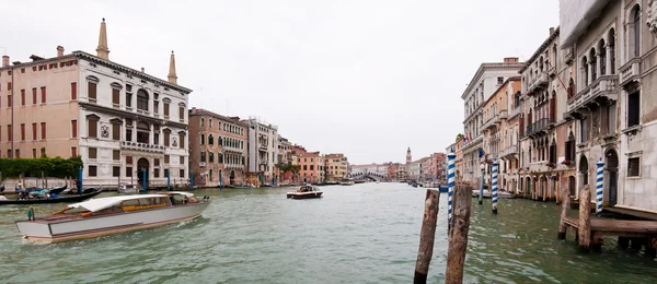 Panoramablick Auf Den Großen Kanal Venedig Italien Stockbild