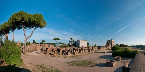 Panoramisch Uitzicht Palatijnse Heuvel Ruïnes Rome Italië — Stockfoto