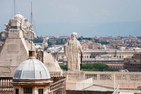 Uitzicht Vanaf Het Dak Van Peter Basiliek Rome Italië — Stockfoto