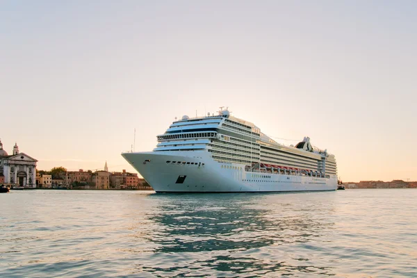 stock image Big ship at the early morning in Venice, Italy