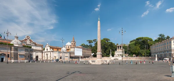 Panoramablick Auf Den Popolo Platz Rom Italien — Stockfoto