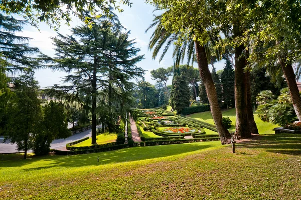Visa Vatikanen Trädgårdar Rom Italien — Stockfoto