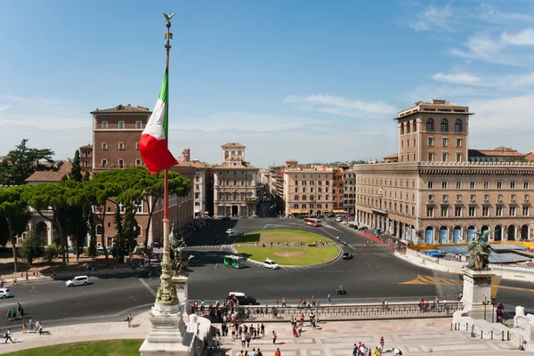 Blick Auf Den Venezianischen Platz Rom Italien — Stockfoto