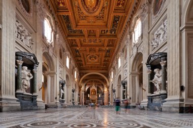 The San Giovanni in Laterano Basilica interior, Rome, Italy clipart