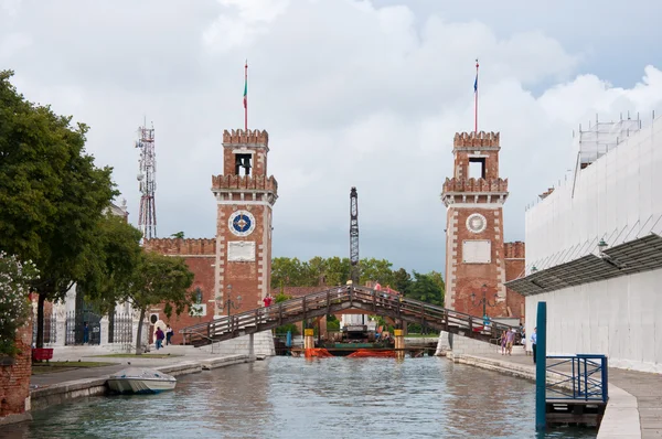 stock image Bridge over the canal