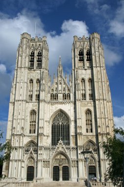 Cathedral. Brussels clipart