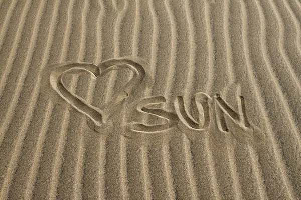 I Love Sun — Stock Photo, Image