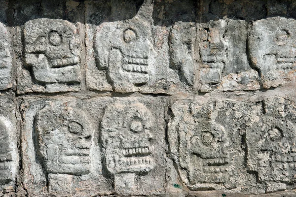 Tzompantli. Chichén Itzá — Fotografia de Stock
