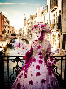 Masquerade in Venice clipart