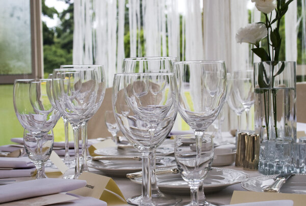 Table set for dinner