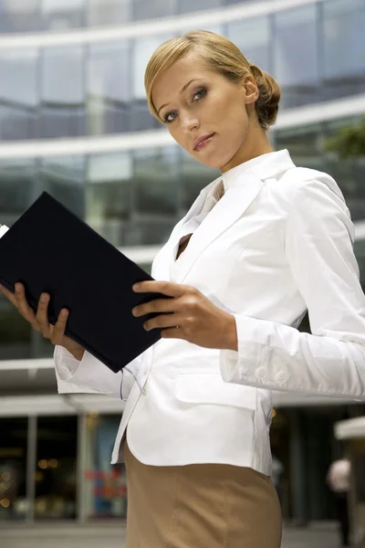 Young and attractive businesswoman — Stock Photo, Image