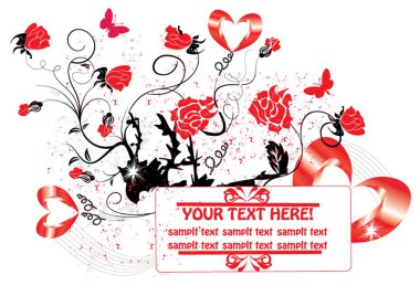 Greeting Card. Valentine's Day. clipart