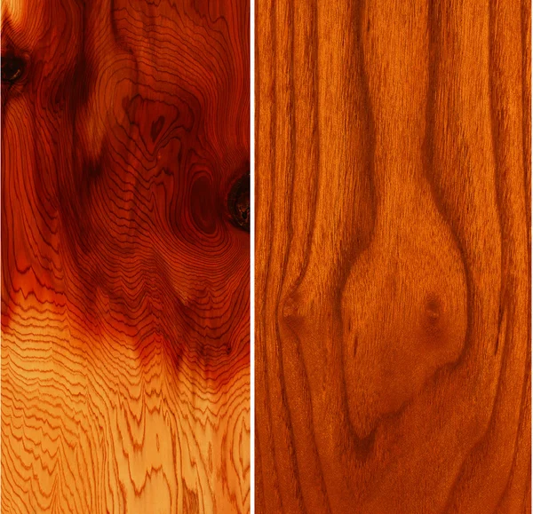 Две деревянные фактуры . — стоковое фото