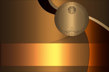 Golden abstract background. clipart