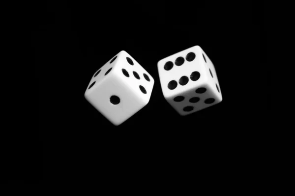 Dice in Air — Stock Photo, Image