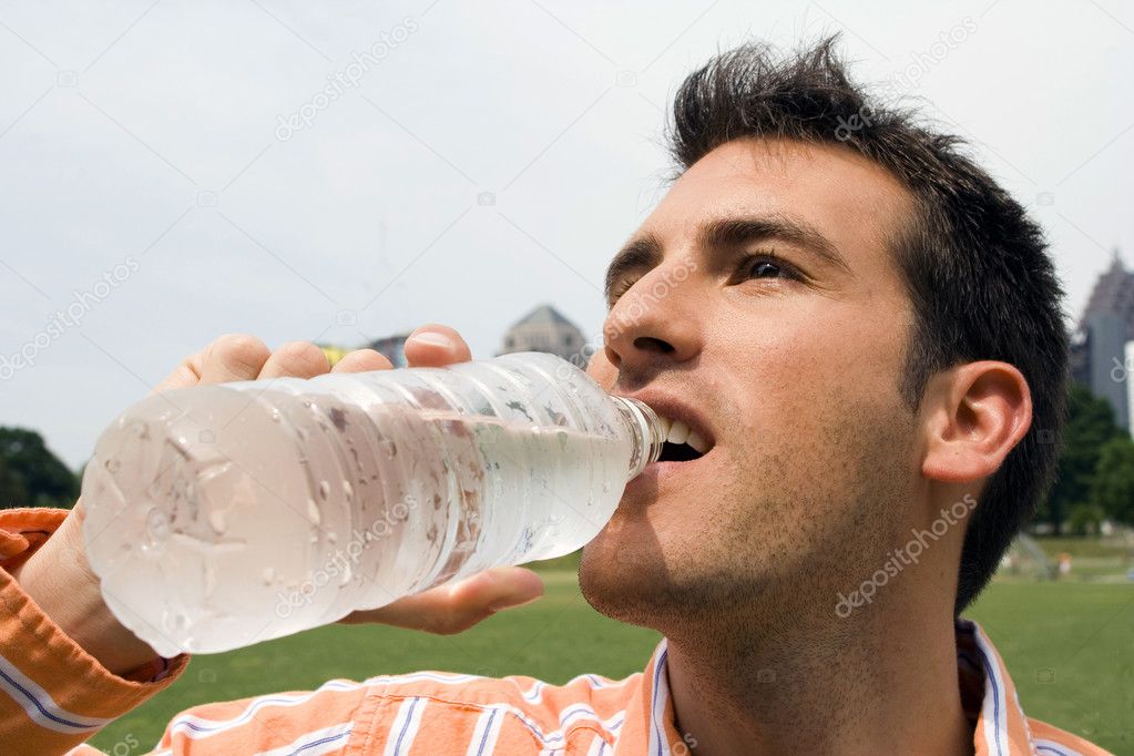 Man drinking Water