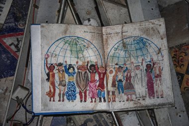 Left book in Pripyat clipart