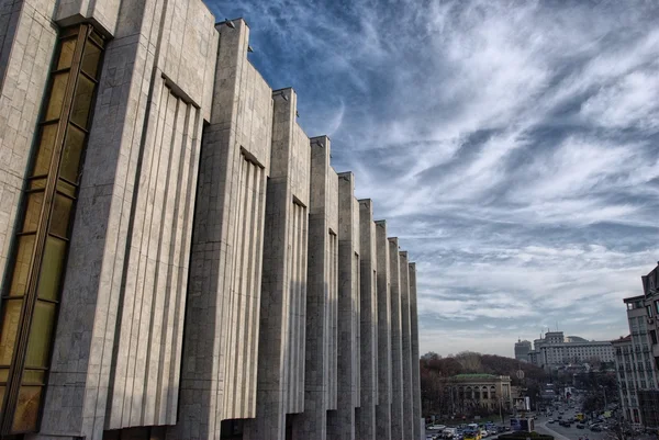 stock image Massive granite building