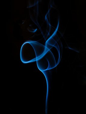 Treble clef of smoke clipart