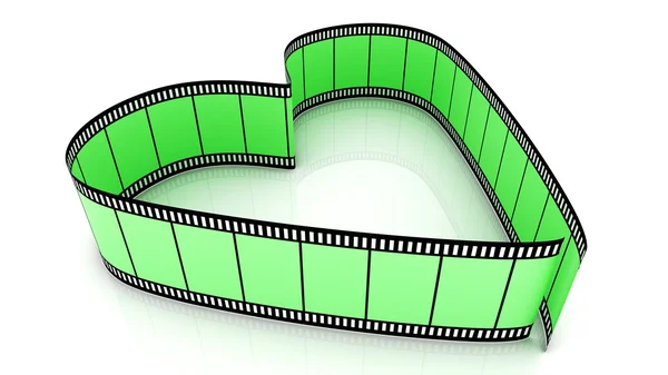 Green Blank Filmes Coração — Fotografia de Stock