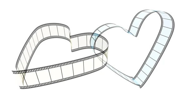 stock image Two Blank Filmes Heart