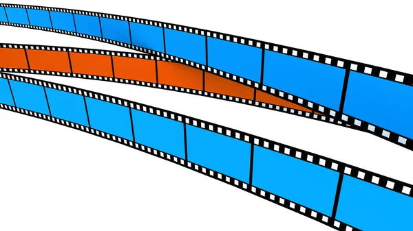 Due film blu e uno arancione — Foto Stock