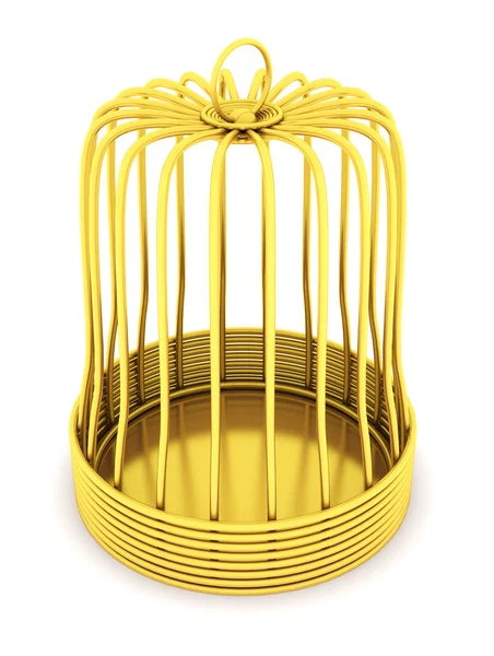 Złota klatka — Zdjęcie stockowe