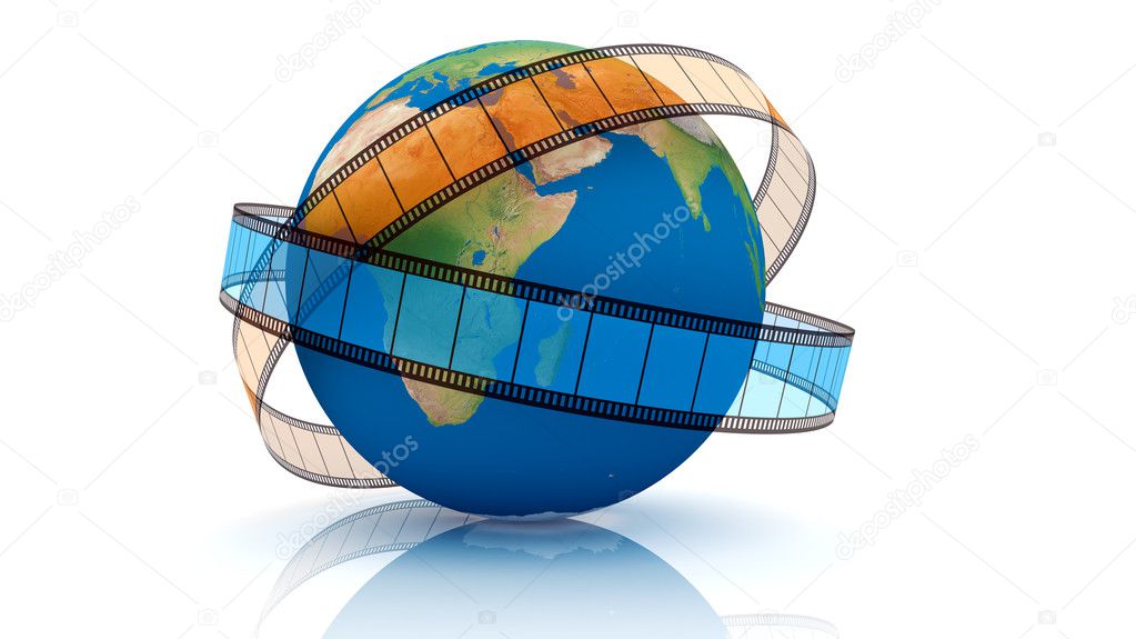 3D rendered. Isolated on white. World Of Video.