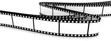 Colored 3d blank films clipart