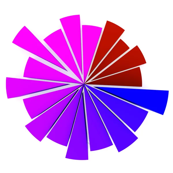 Diagrama de pastel de color — Foto de Stock