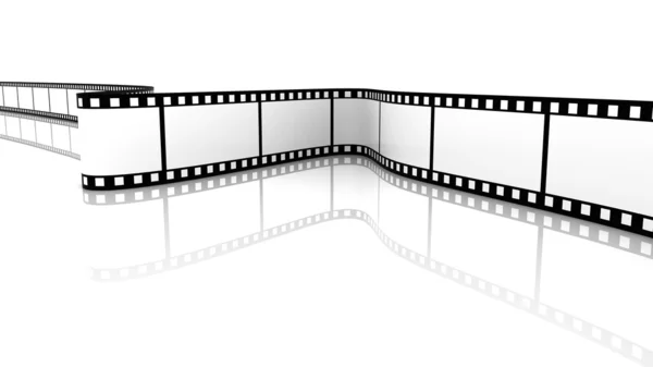 Film Boş Beyaz Backgroung Yeşil — Stok fotoğraf