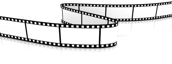Colorido 3d filmes em branco ziguezague — Fotografia de Stock
