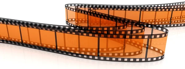 Κενό Διαφανή Ταινιών Λευκό Backgroung — Φωτογραφία Αρχείου