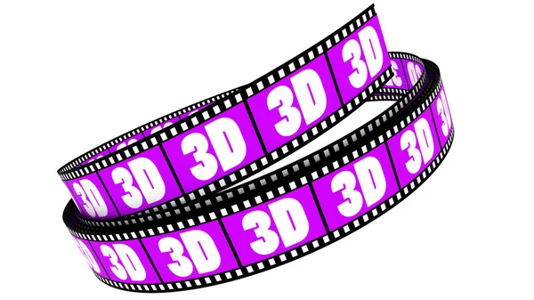 3D-s film felvetített — Stock Fotó