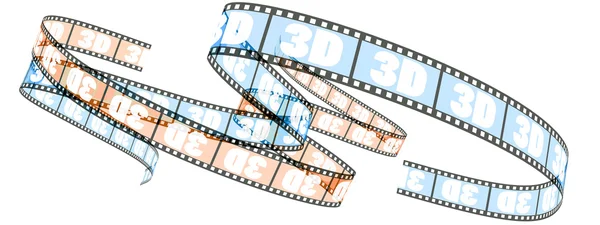 3D-s film hengerelt előre — Stock Fotó