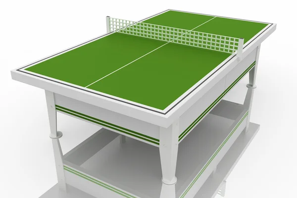 stock image 3D table tennis on a white background