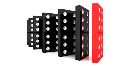 dizilmiş domino taşları