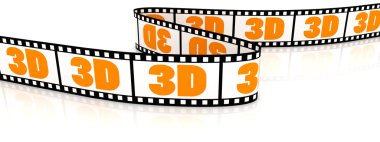 3D film zigzag ile 3d üzerinde kelime.